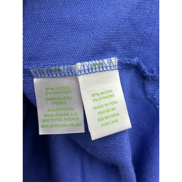 Lilly Pulitzer Luxletic Kerah Lounge Tee Size Medium Moonlight Garden Oversized - Picture 8 of 9